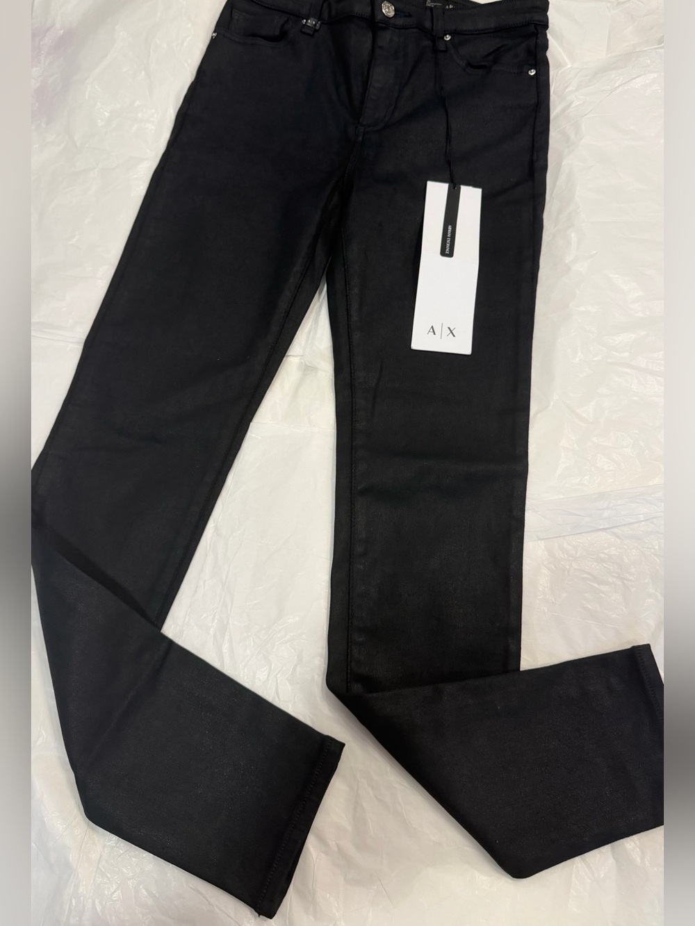 A/X Armani Exchange Women’s Black Super Skinny High Rise Jeans